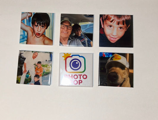 6 pack of 2x2in Magnets