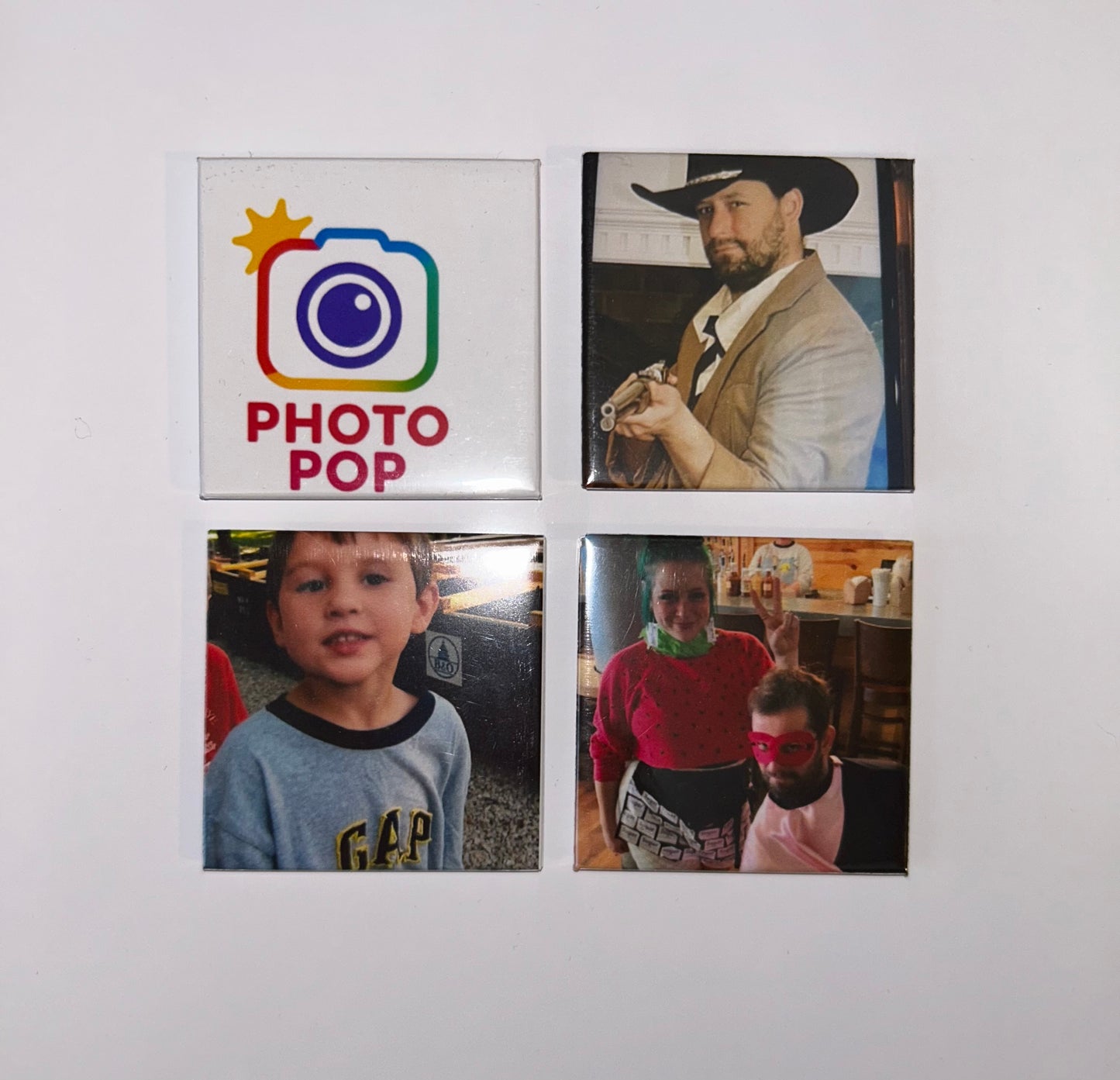 4 pack of 2x2in Magnets