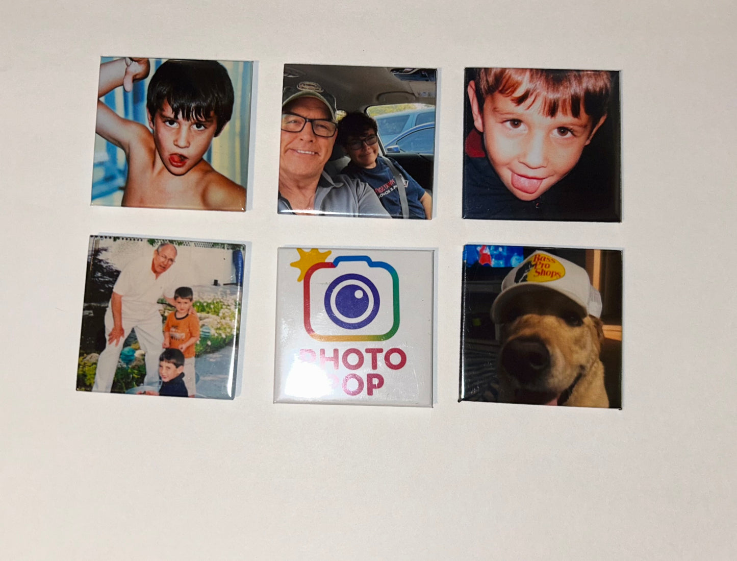 6 pack of 2x2in Magnets