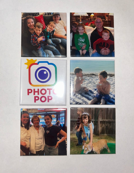 6 pack of 2x2in Magnets