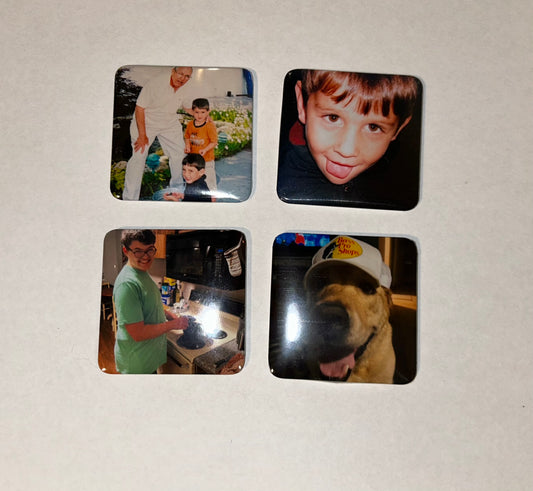 8 PACK CUSTOM 2X2IN MAGNET PHOTOS