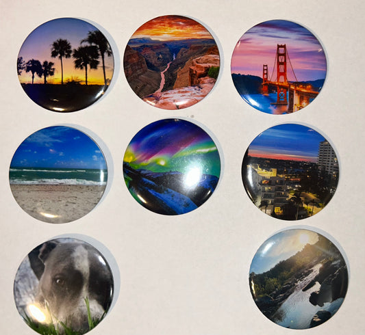 8 PACK OF CUSTOM (2X2 in) BOTTLE OPENER MAGNETS